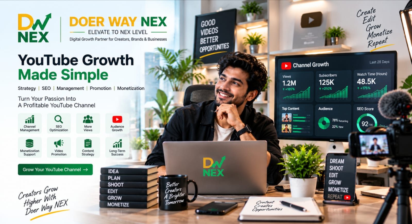 YouTube Growth Made Simple — Doer Way NEX